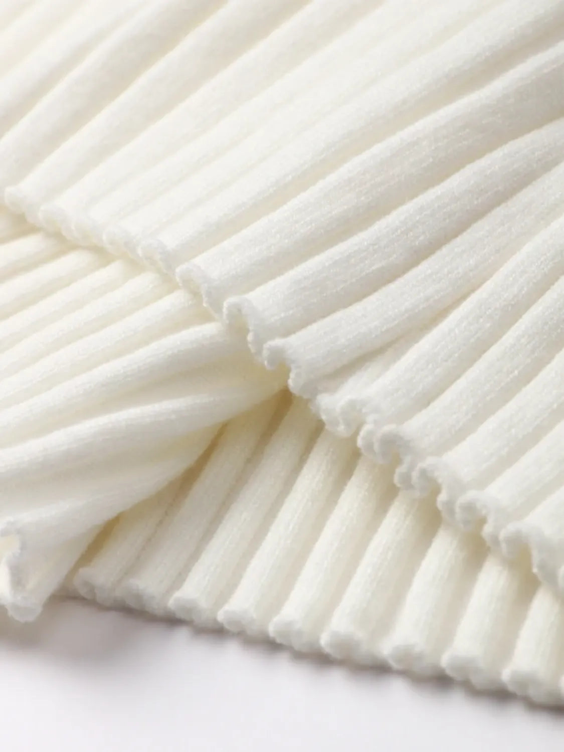 Ribbed Knit Set with High-Neck Sweater and Flare Pants – Luna