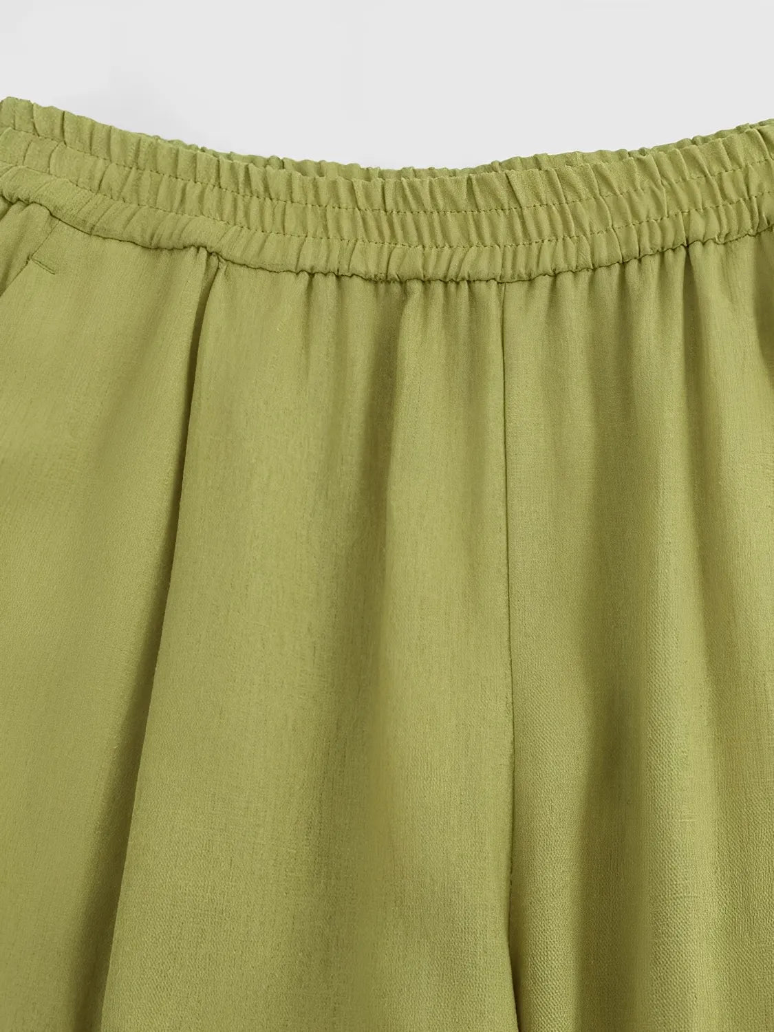 Button-Up Long-Sleeve Shirt and Wide-Leg Pants Set – Daniela