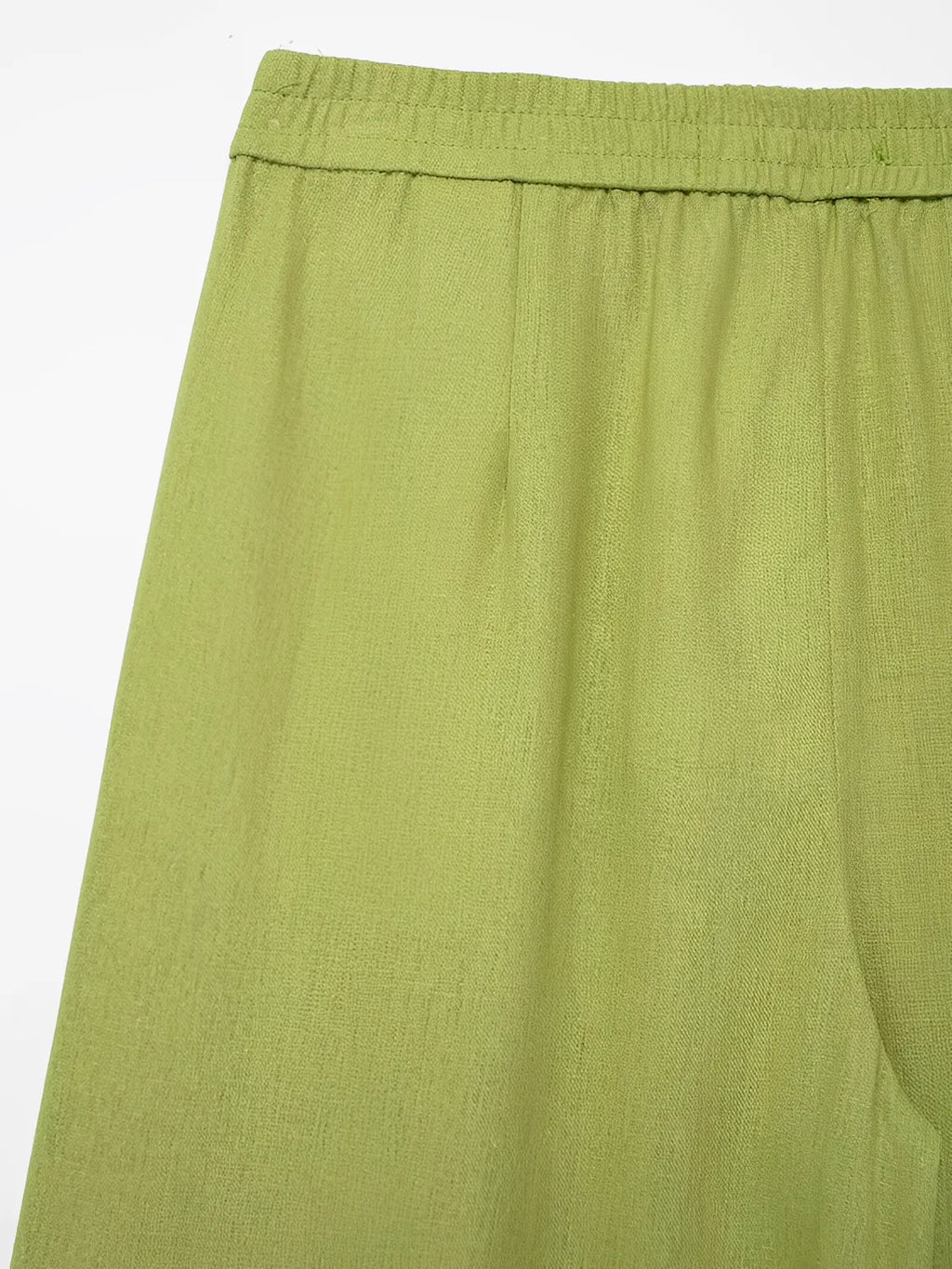 Button-Up Long-Sleeve Shirt and Wide-Leg Pants Set – Daniela