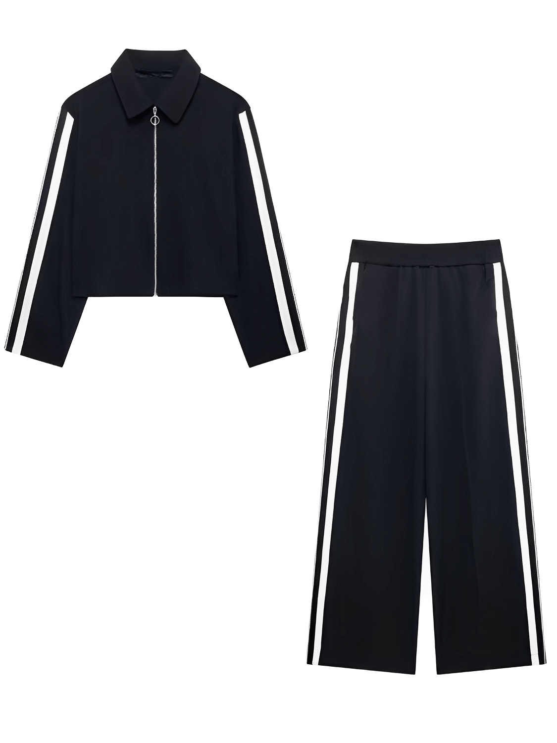 Sport Set with Jacket and Side-Striped Pants – Fernanda