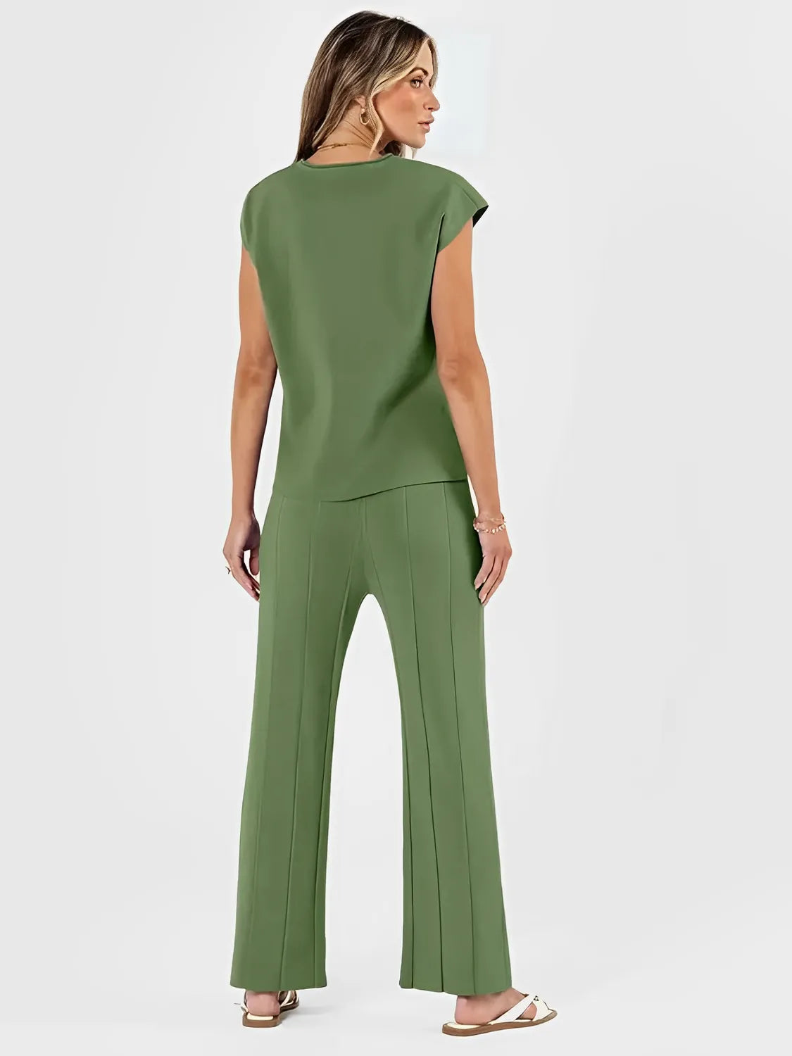 Viscose Set with Mullet Blouse and Comfort Pants – Lorena