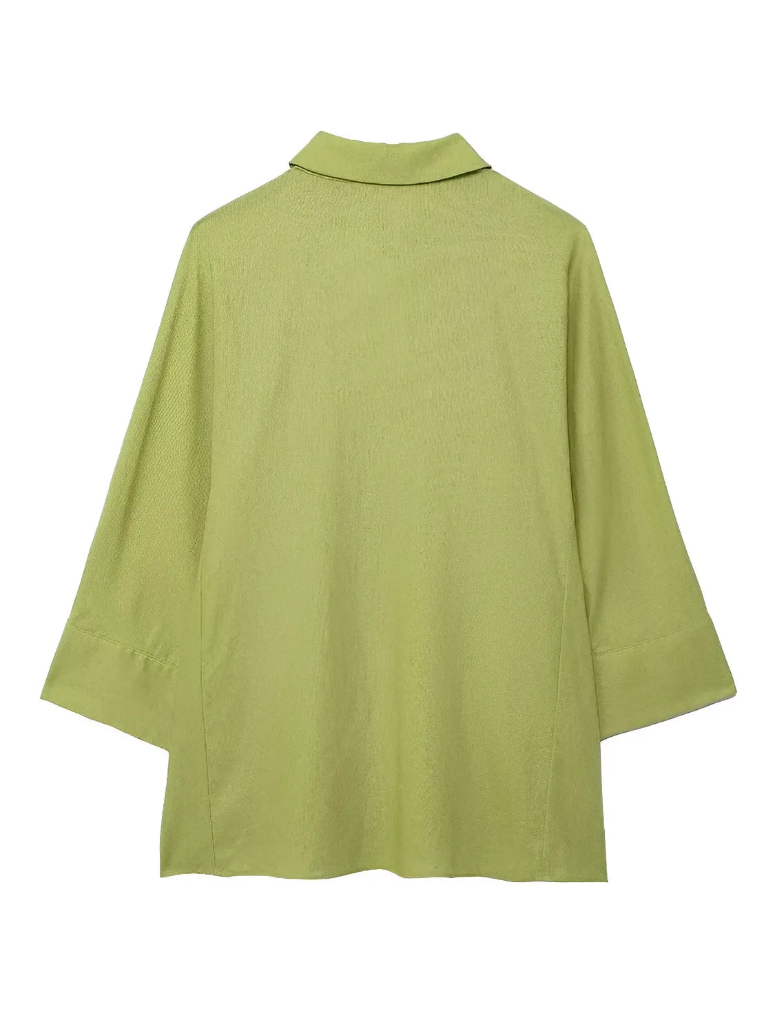 Button-Up Long-Sleeve Shirt and Wide-Leg Pants Set – Daniela