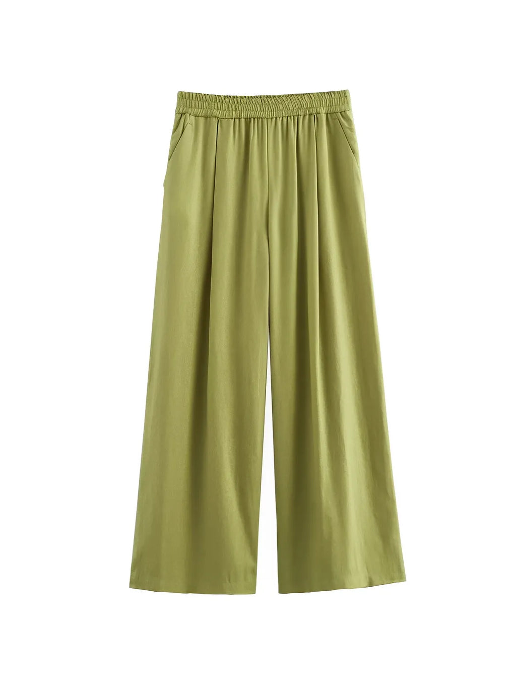 Button-Up Long-Sleeve Shirt and Wide-Leg Pants Set – Daniela